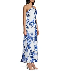 B. Darlin Floral Printed Halter Neck Maxi Dress