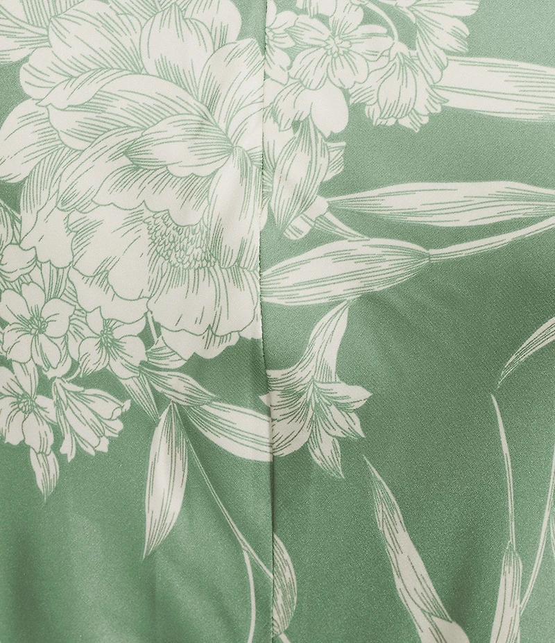 B. Darlin Floral Printed V-Neck Criss Cross Back Dress