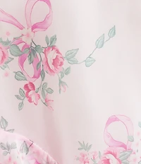 B. Darlin Floral Printed V-Neck Ruffled Maxi Dress