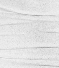 B. Darlin Glitter Ruched Cowl Neck Long Dress