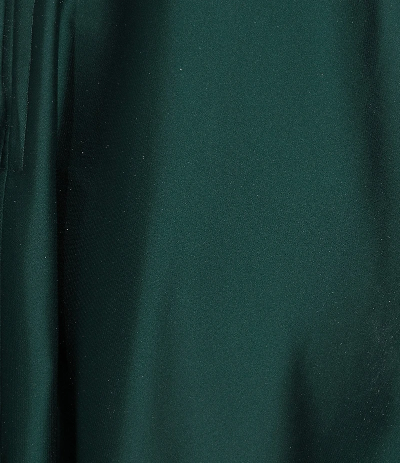 B. Darlin Halter Straight Neck Center Back Smocking Side Slit Dress