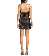 B. Darlin Heat Stone Halter Neck Bodycon Dress