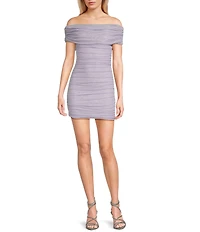 B. Darlin Off The Shoulder Fitted Dress