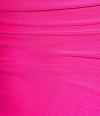 B. Darlin Off The Shoulder Spaghetti Strap Shirred Bodycon Dress