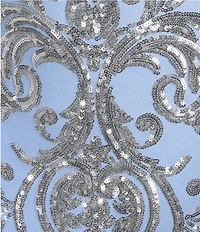 B. Darlin Pattern Sequin Bow Back Bodycon Dress