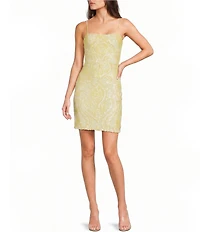 B. Darlin Pattern Sequin Bow Back Bodycon Dress