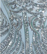 B. Darlin Sequin Open Back Bodycon Dress