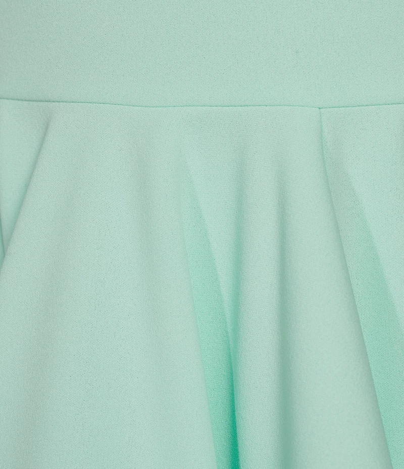 B. Darlin Pleated Sweetheart V-Neck Party Dress