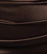 B. Darlin Plus Size Sweetheart Neck Shirred Godet Inset Dress