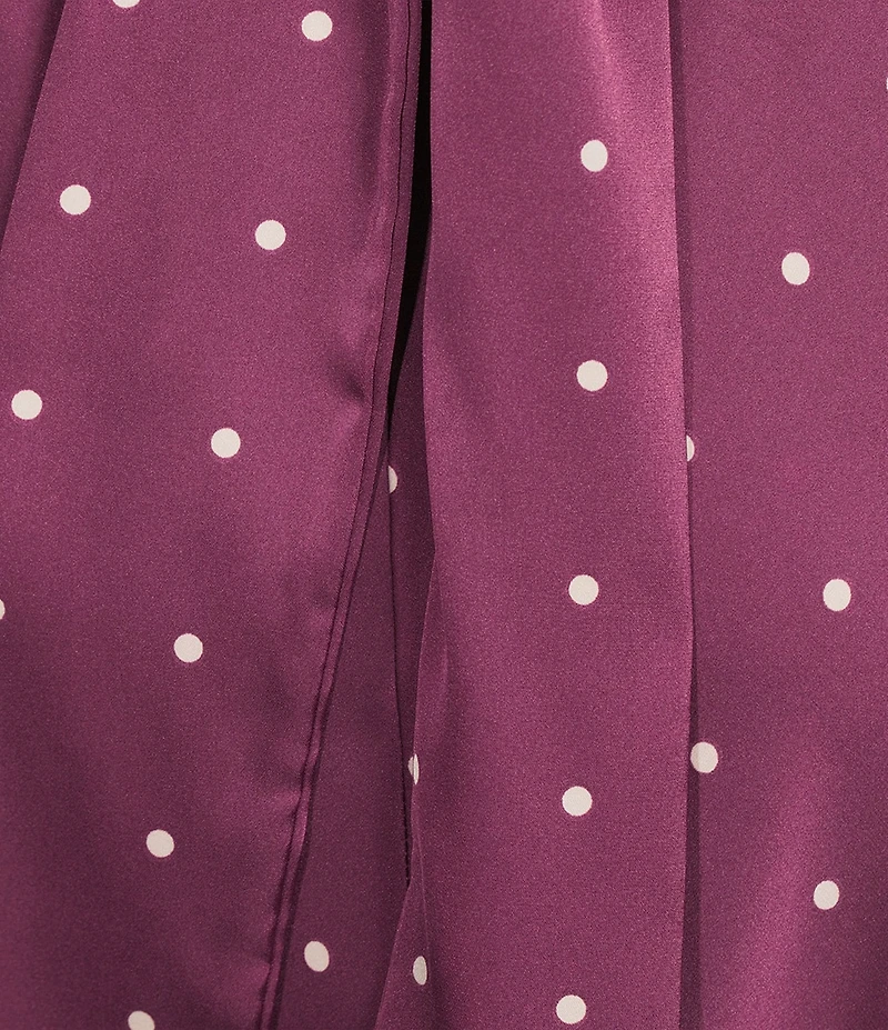 B. Darlin Polka Dot Halter Neck Tie Back Maxi Dress