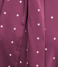 B. Darlin Polka Dot Halter Neck Tie Back Maxi Dress