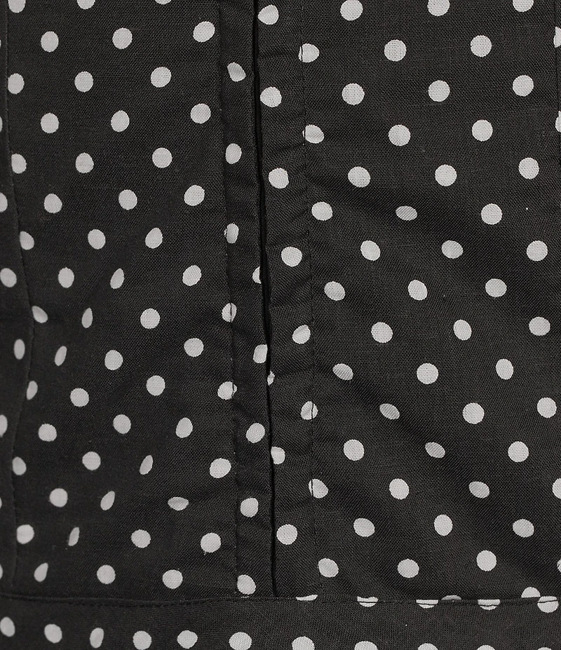 B. Darlin Polka Dot V-Neck Front Tie Ruffle Dress