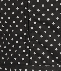 B. Darlin Polka Dot V-Neck Front Tie Ruffle Dress