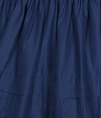 B. Darlin Puff Short Sleeve Square Neck Smocked Skater Skirt Dress