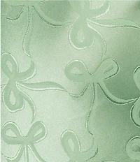 B. Darlin Satin Bow Printed Jacquard Midi Dress