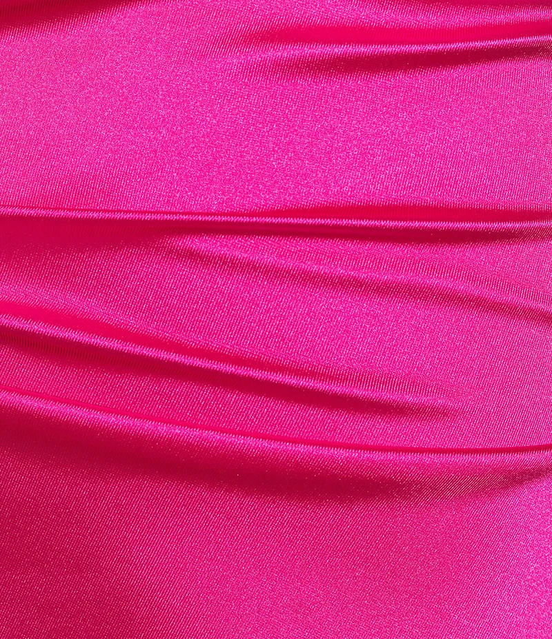 B. Darlin Satin Cowl Neck Drawstring Side Slit Midi Dress