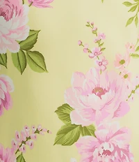 B. Darlin Satin Floral Printed Off The Shoulder Cowl Neck Maxi Dress