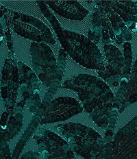 B. Darlin Sequin Embellished V-Neck Dress