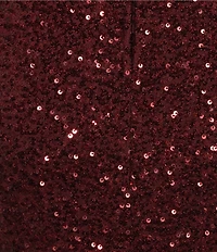 B. Darlin Sequin Sweetheart Neck Front Slit Long Dress