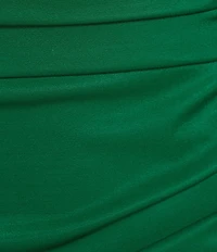 B. Darlin Shiny Satin Spaghetti Strap Midi Dress