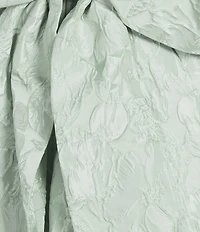 B. Darlin Sleeveless Floral Printed Bustier Bow Back Dress