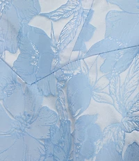 B. Darlin Sleeveless Floral Printed Bustier Bow Back Dress