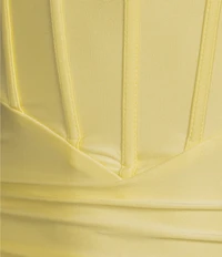 B. Darlin Sleeveless Spaghetti Strap Sweetheart Neck Bustier Dress