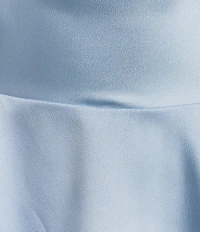 B. Darlin Spaghetti Strap Cowl Neck Tiered Romper