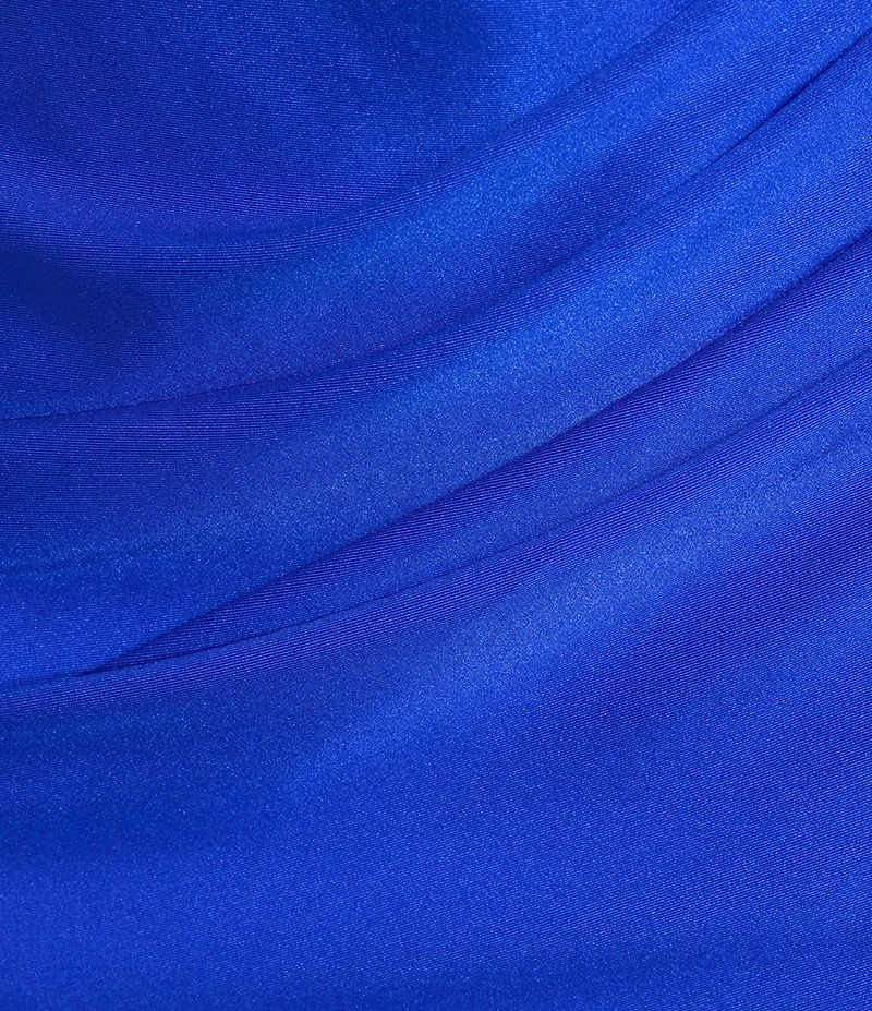 B. Darlin Spaghetti Strap Cowl Neck Shirred Detail Slim Dress