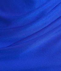 B. Darlin Spaghetti Strap Cowl Neck Shirred Detail Slim Dress