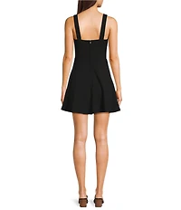 B. Darlin Square Neck Bustier Dress