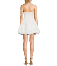 B. Darlin Strapless Pleated Bubble Dress