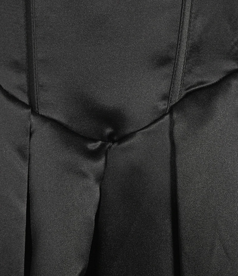 B. Darlin Strapless Pleated Drape Neck Dress