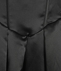 B. Darlin Strapless Pleated Drape Neck Dress