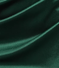 B. Darlin Strapless Sweetheart Drape Neck Appliqued Illusion Corseted Bustier Long Dress