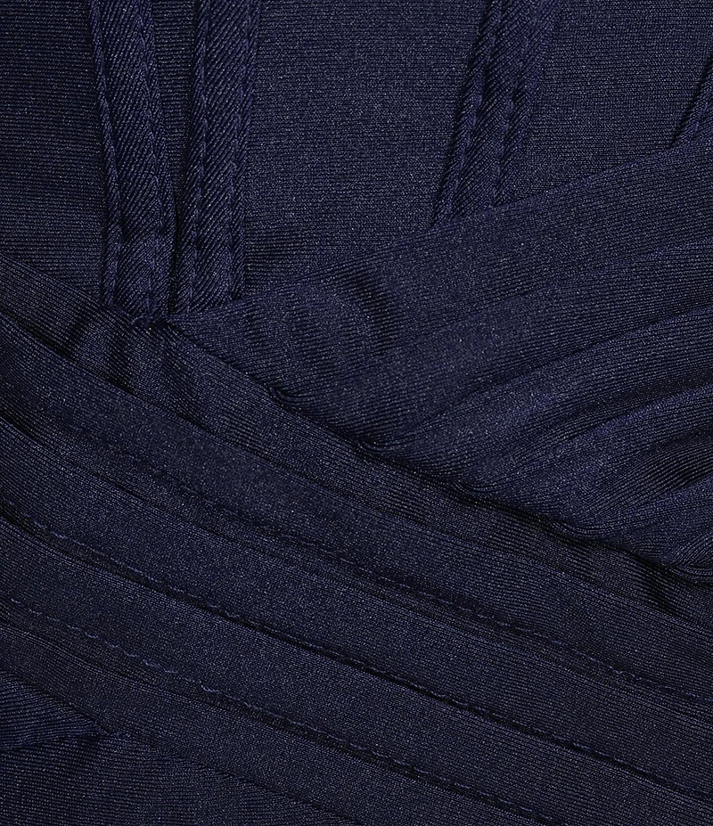 B. Darlin Strapless Sweetheart Neck Corset Pleated Dress