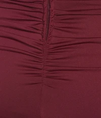 B. Darlin Strapless Sweetheart Neck Double Twist Front Mesh Inset Bodice Mini Dress