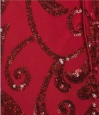 B. Darlin Strapless Sweetheart Neck Sequin Patterned Bodycon Dress