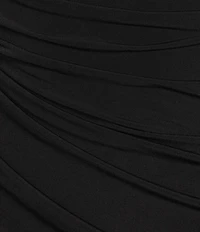 B. Darlin Sweetheart Neck Asymmetrical Hem Lace Up Back Fitted Dress