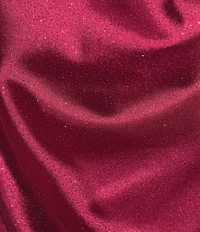 B. Darlin Sweetheart Neck Bustier Side Shirred Front Slit Dress