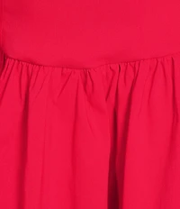 B. Darlin Sweetheart Neck Drop Waist Layered Ruffle Dress
