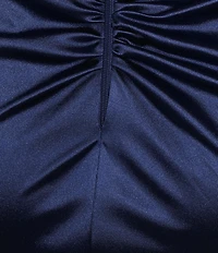 B. Darlin Sweetheart Neck Off The Shoulder Corset Knot Front Dress