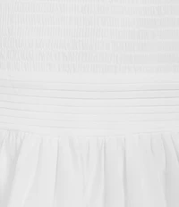 B. Darlin Tie Shoulder Pleated Ruffle Smocked Dress
