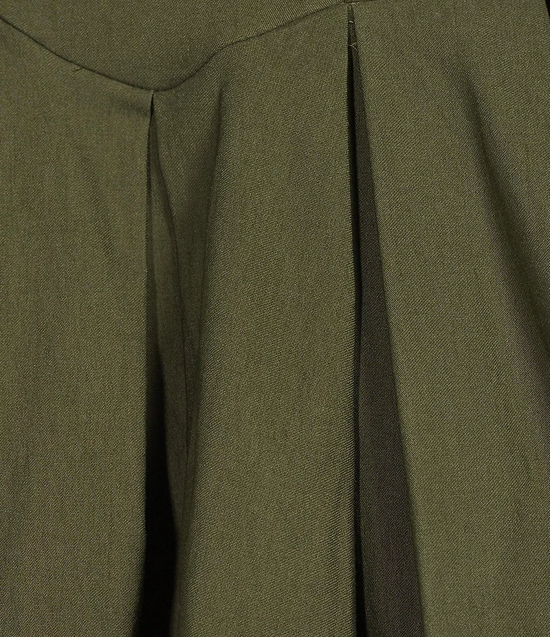 B. Darlin V-Neck Pleated V-Waist Dress