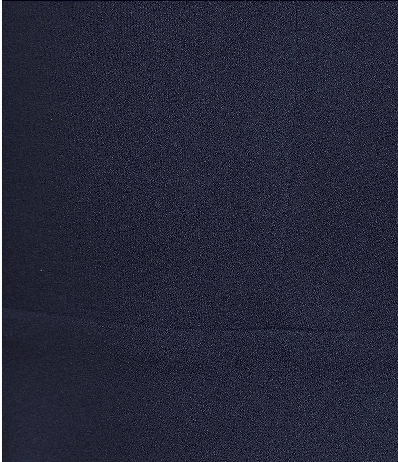 B. Darlin V-Neck Ruched Bodice Double Hem Dress