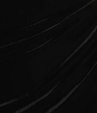 B. Darlin Velvet Off The Shoulder Sweetheart Neck Bustier Dress