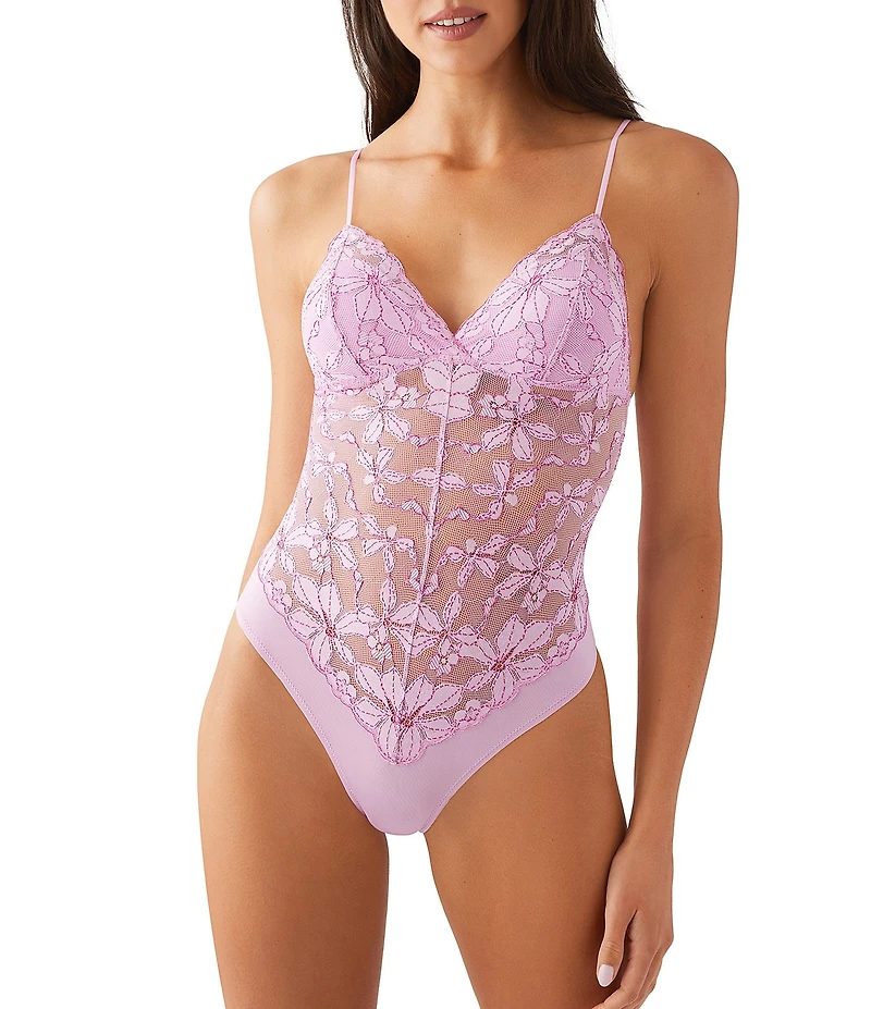 b.tempt'd by Wacoal Feeling Famous V-Neck Lace Bodysuit