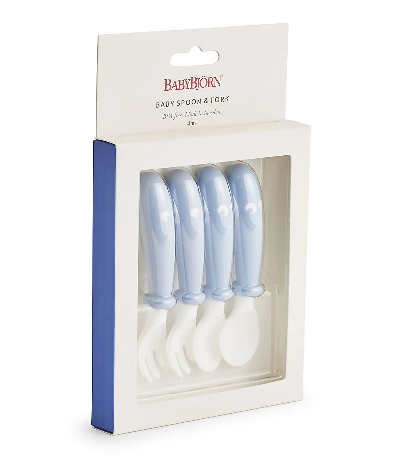 BABYBJORN BPA-Free Plastic 4-Pack Baby Spoons and Forks