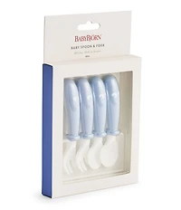BABYBJORN BPA-Free Plastic 4-Pack Baby Spoons and Forks