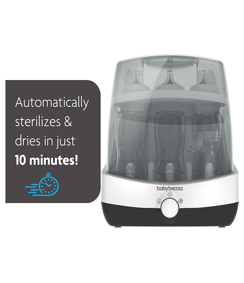 Baby Brezza Superfast Baby Bottle Sterilizer and Dryer - Sterilizes & Dries in 10 Minutes